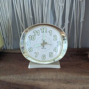 Westclox Baby Ben Alarm Clock cream MCM Wind up glow in dark USA made vintage